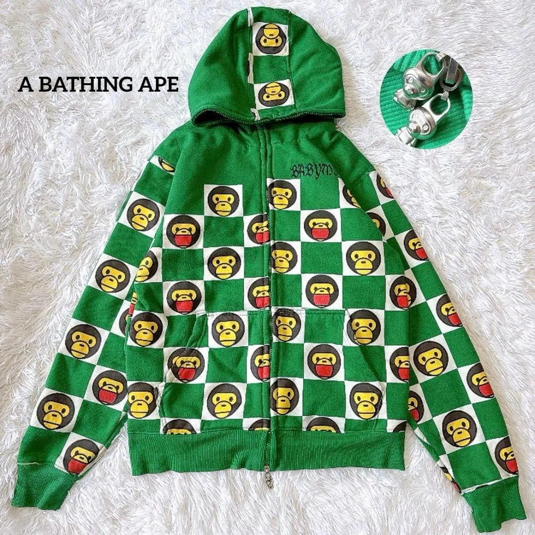 BATHING APE BABY MILO 総柄パーカー Y2K 日本製