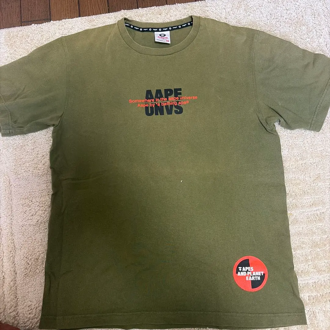 A BATHING APE Tシャツ カーキ