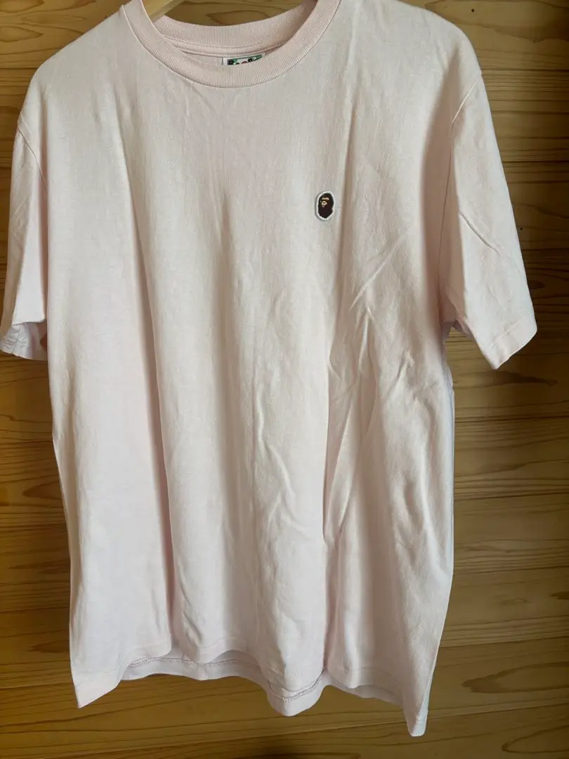A BATHING APE ワンポイントロゴ Tシャツ ピンク M