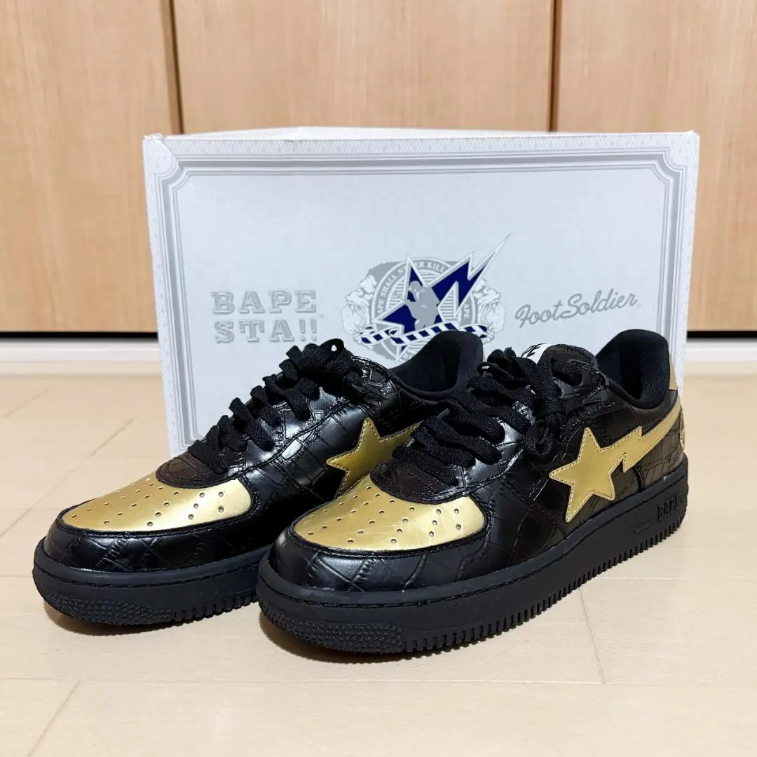 【美品】24Karats BAPESTA レザースニーカー 28.5cm