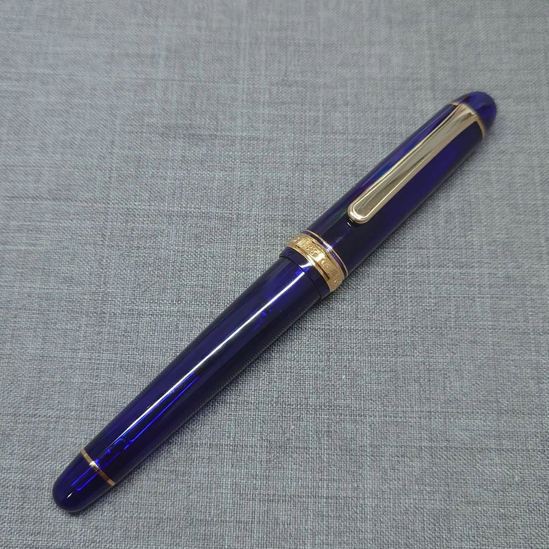 プラチナ万年筆　3776センチュリー　シャルトルブルー　14K-585　F