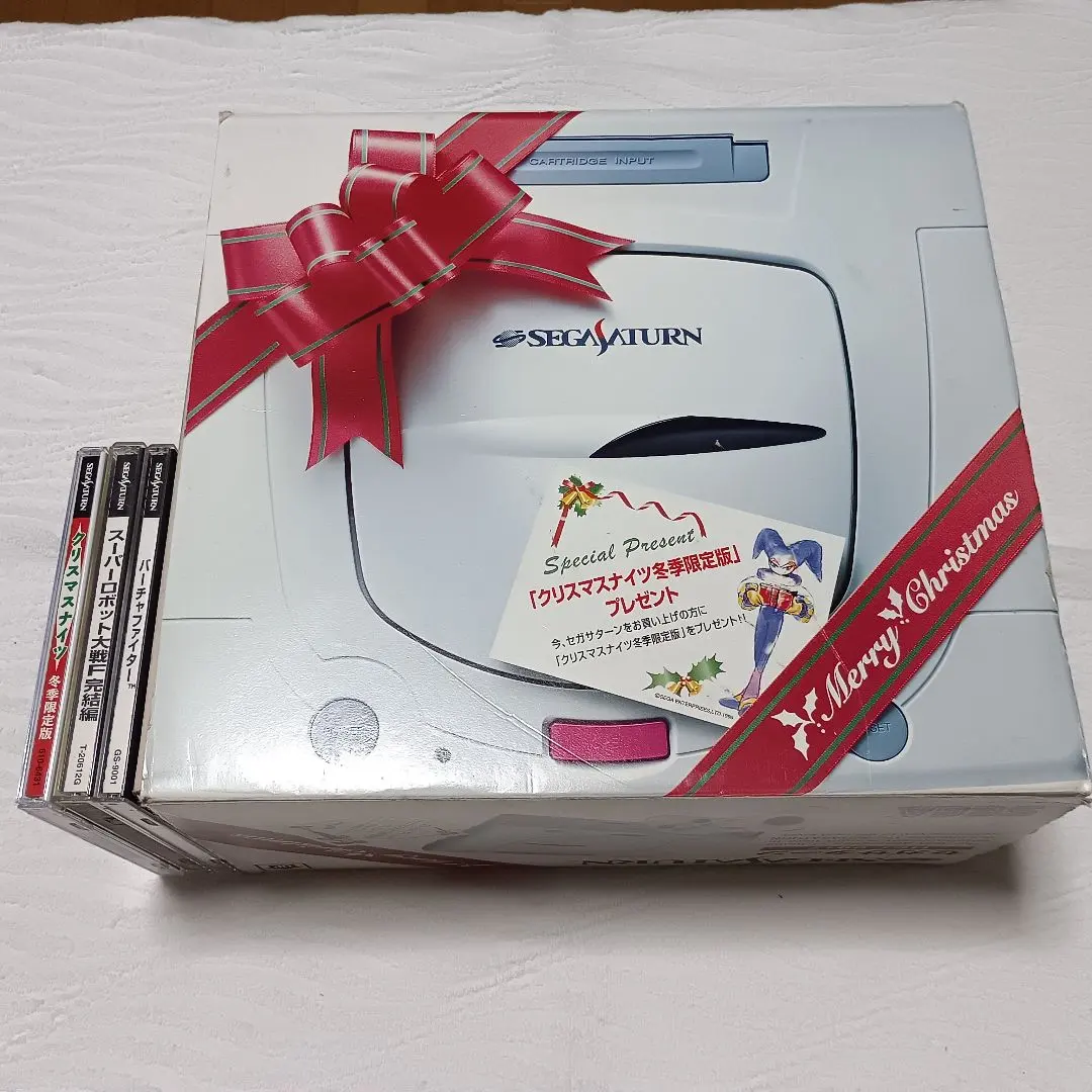 レア セガサターン 本体 クリスマスナイツバージョン セガサターンソフト付き