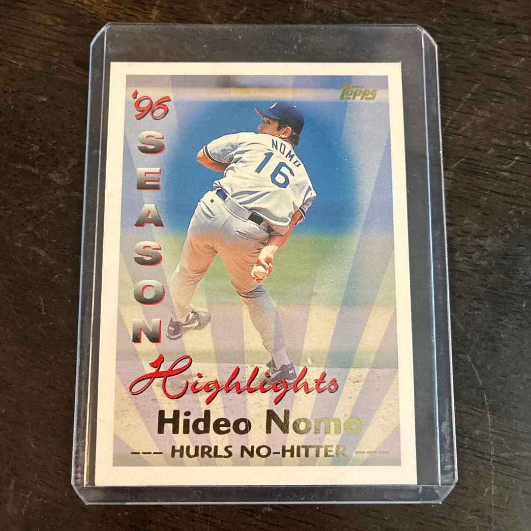 1996 Hideo Nomo ノーヒッター ハイライトカード