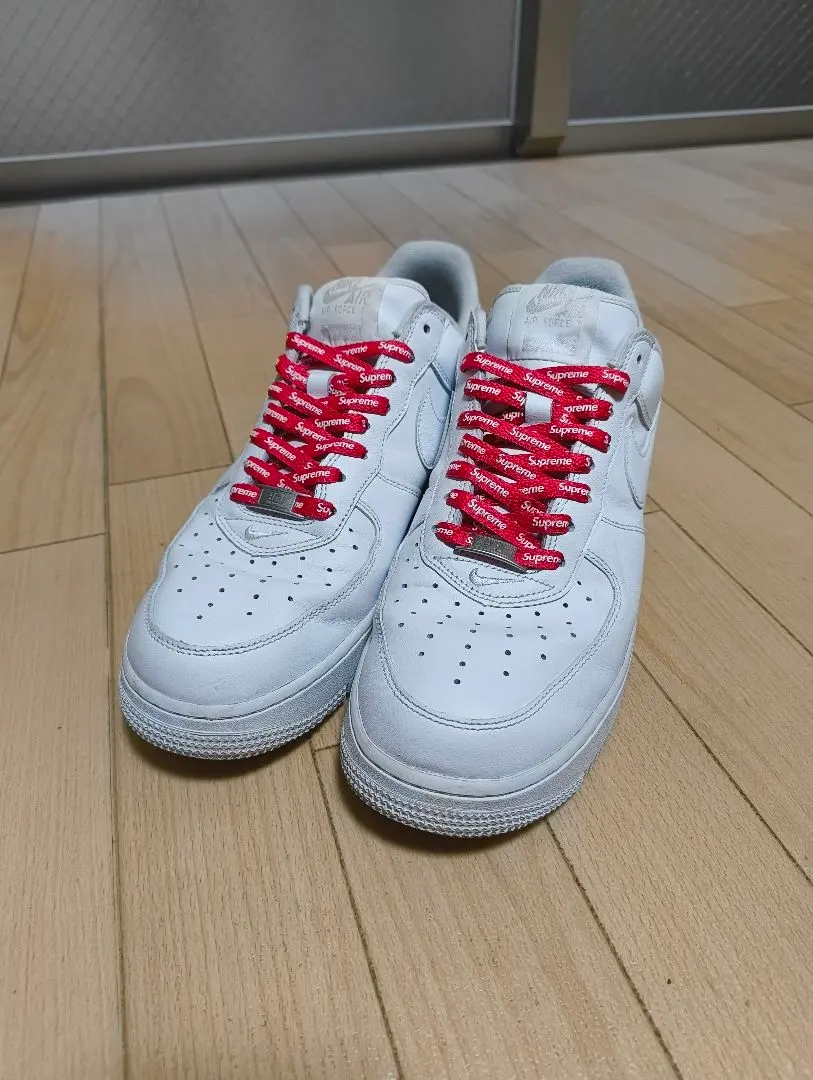 Supreme × NIKE エアフォース1 ロー ホワイト 28.5cm