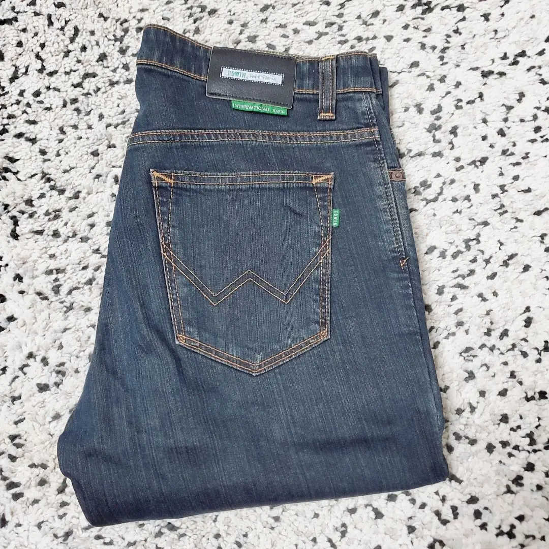 【極美品/濃紺】EDWIN 403 FLEX ストレッチ W33 股下85cm