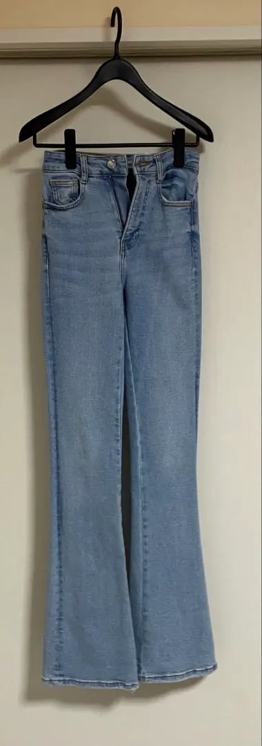 ZARA フレアデニムパンツ ライトブルー EUR32