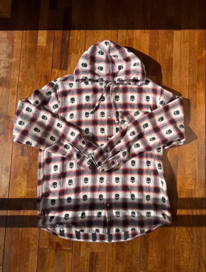 Supreme Number Nine Hooded Flannel Shirt