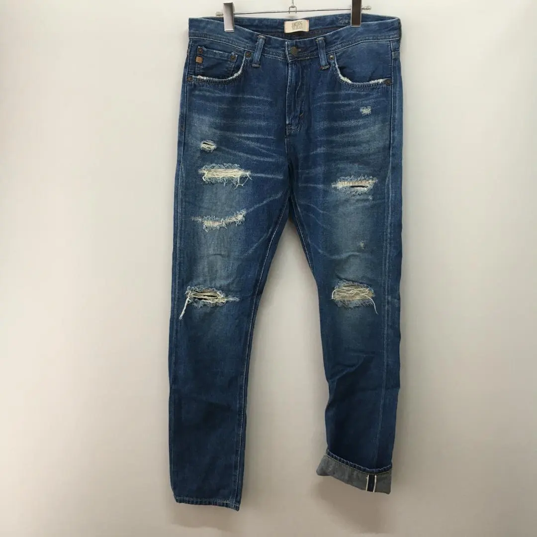 日本製　SOMETHING　セルビッジ　デニムパンツ　USED　11607