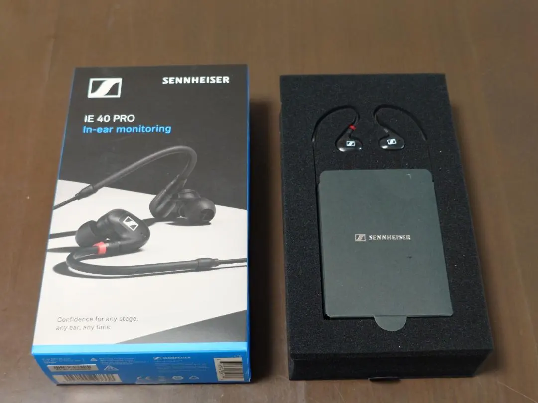 【希少名機・動作良好】ゼンハイザー IE 40 PRO 有線イヤホン黒