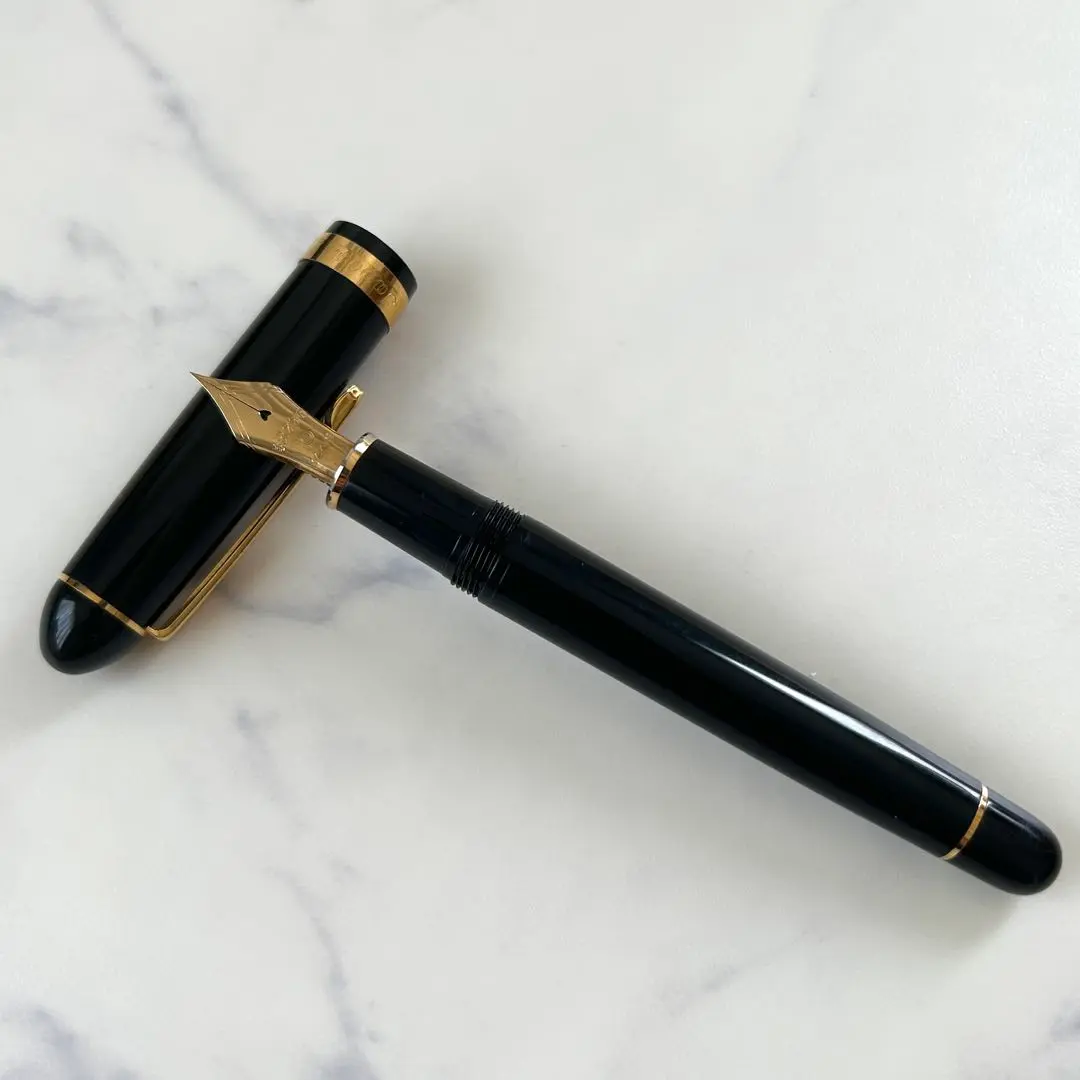 美品 PLATINUM #3776 万年筆 14k 細 プラチナ