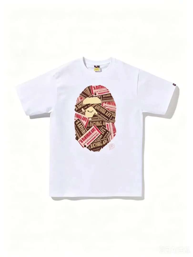 A BATHING APE チョコレート柄 Tシャツ ホワイト