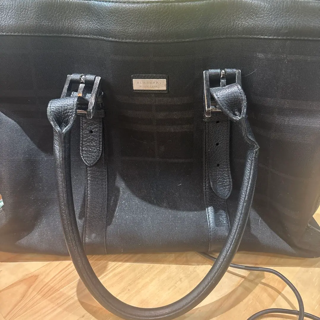 BURBERRY BLACK LABEL トートバッグ ブラック