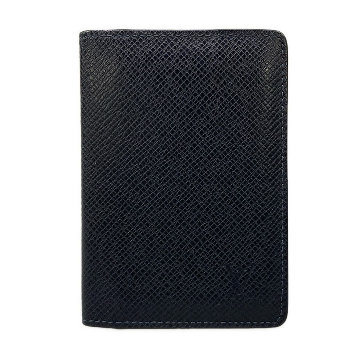LOUIS VUITTON(ルイヴィトン) カードケース タイガ美品  オーガナイザードゥポッシュ M30535 ブルーマリーヌ レザー、牛革