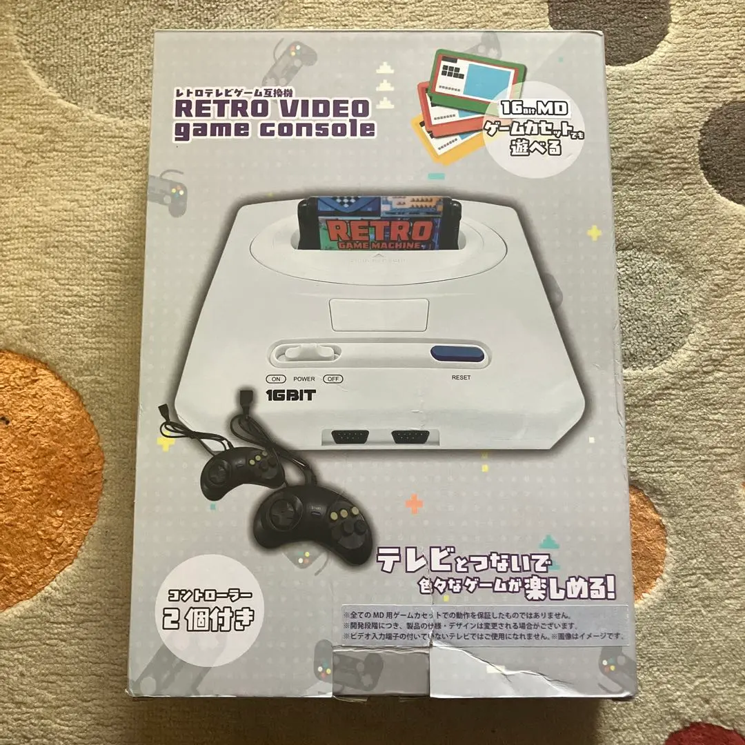 RETRO VIDEO game console 本体 16bit MD互換機