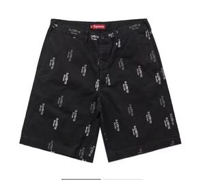 Supreme SUPREME CLASSIC LOGO CHINO SHORT black
