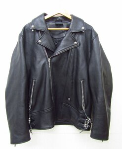 Bape BAPE BLACK LEATHER BIKER JACKET XLFG7877