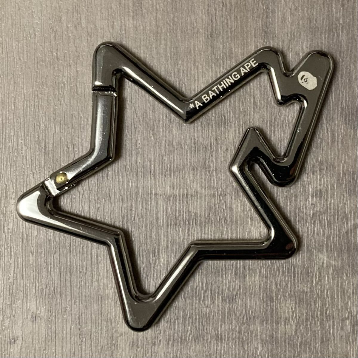★新品★ BAPE STA カラビナ シルバー a bathing ape STAR エイプ ベイプ アベイシングエイプ BAPESTA Silver NIGO w18