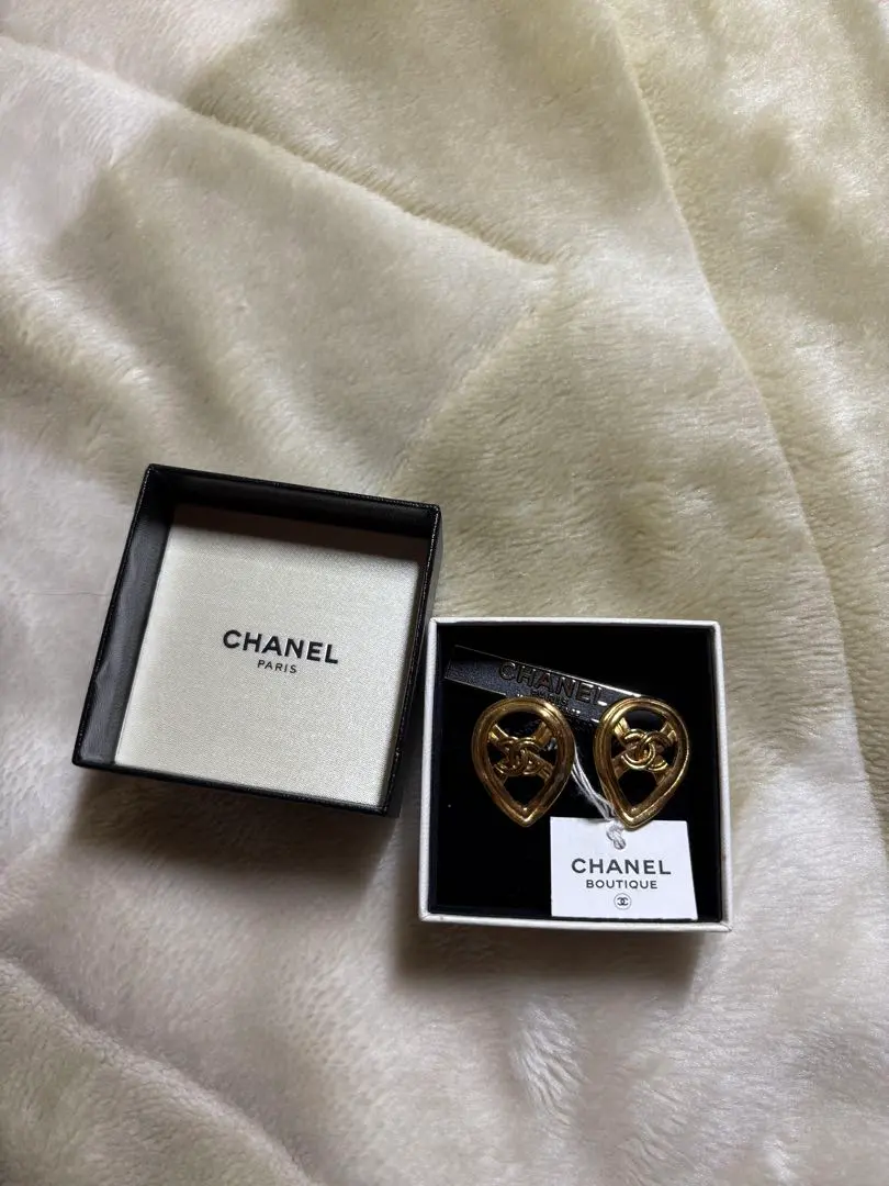 CHANELシャネルココマーク 1996年イヤリングゴード ヴィンテージ 箱付き