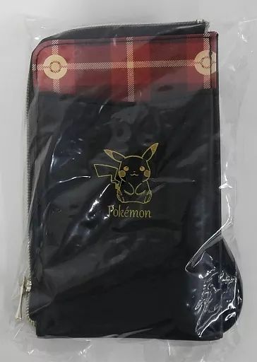【中古】雑貨 ピカチュウ プレイド ショルダーポーチ ブラック「ポケットモンスター」