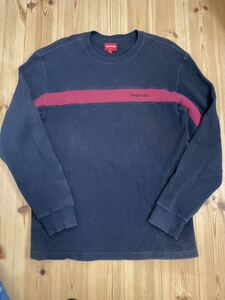 Supreme supreme Panel Stripe Waffle Ther mal 2018FW0927005 M