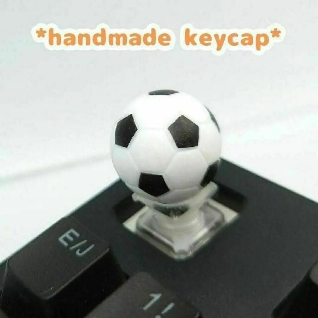 自作キーキャップ　サッカーボール　キートップ　keycap　スポーツ 部活