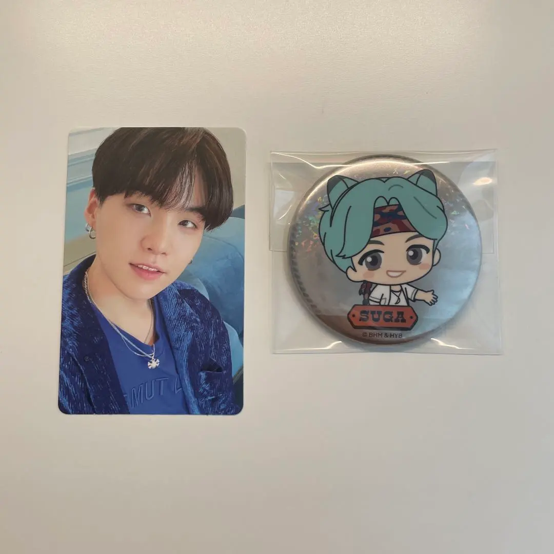 BTS SUGA BEランダムトレカ、キャラクター缶バッジ