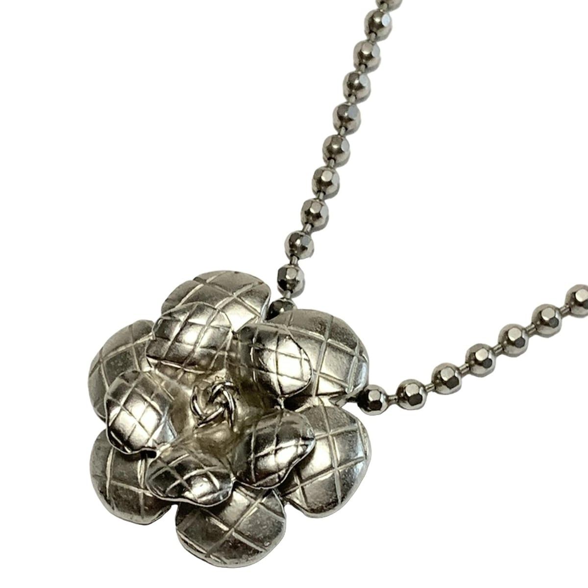 CHANEL(シャネル) ネックレス カメリア シルバー