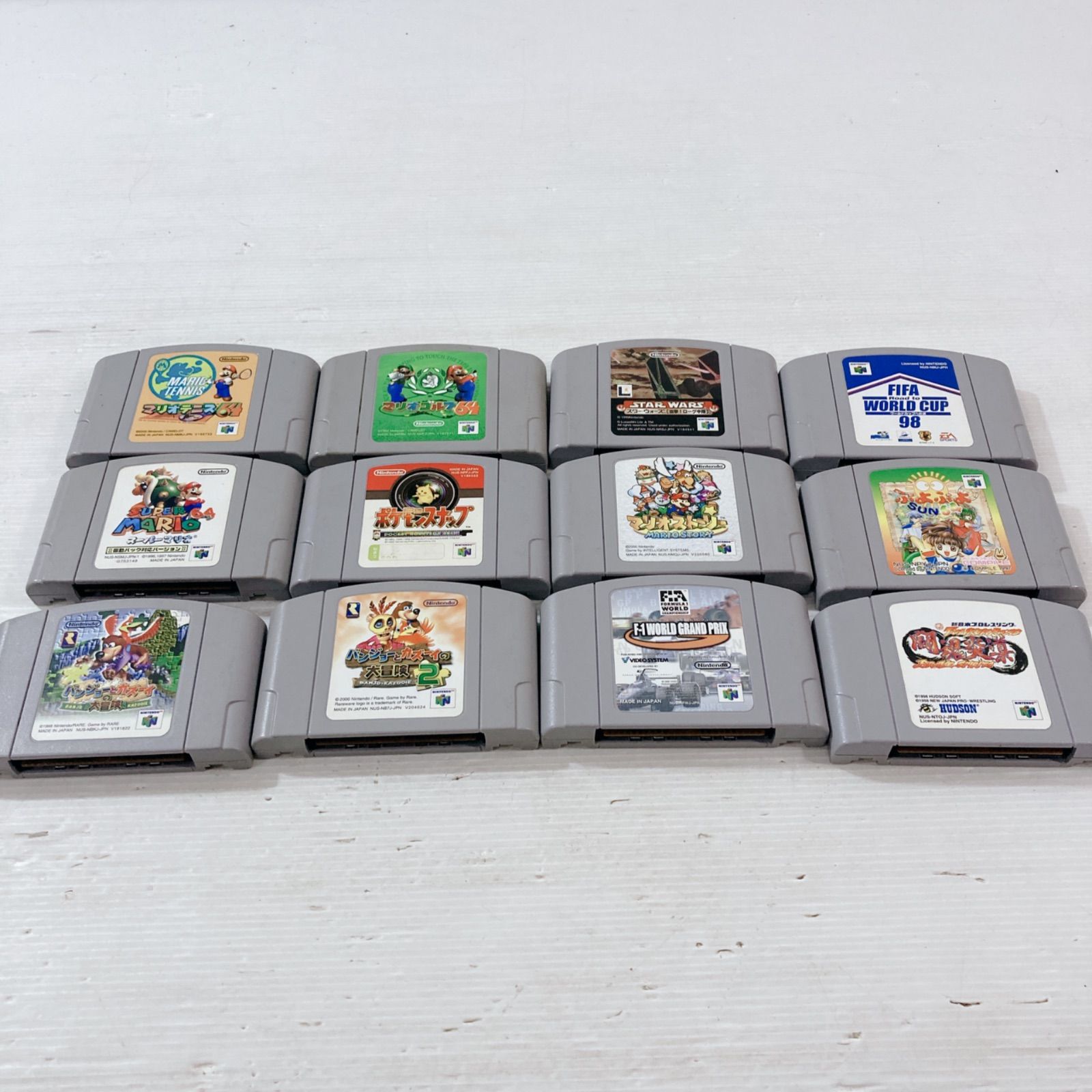 Nintendo ニンテンドー64 ゲームソフトセット マリオストーリー ポケモンスナップ スーパーマリオ64 レトロゲーム