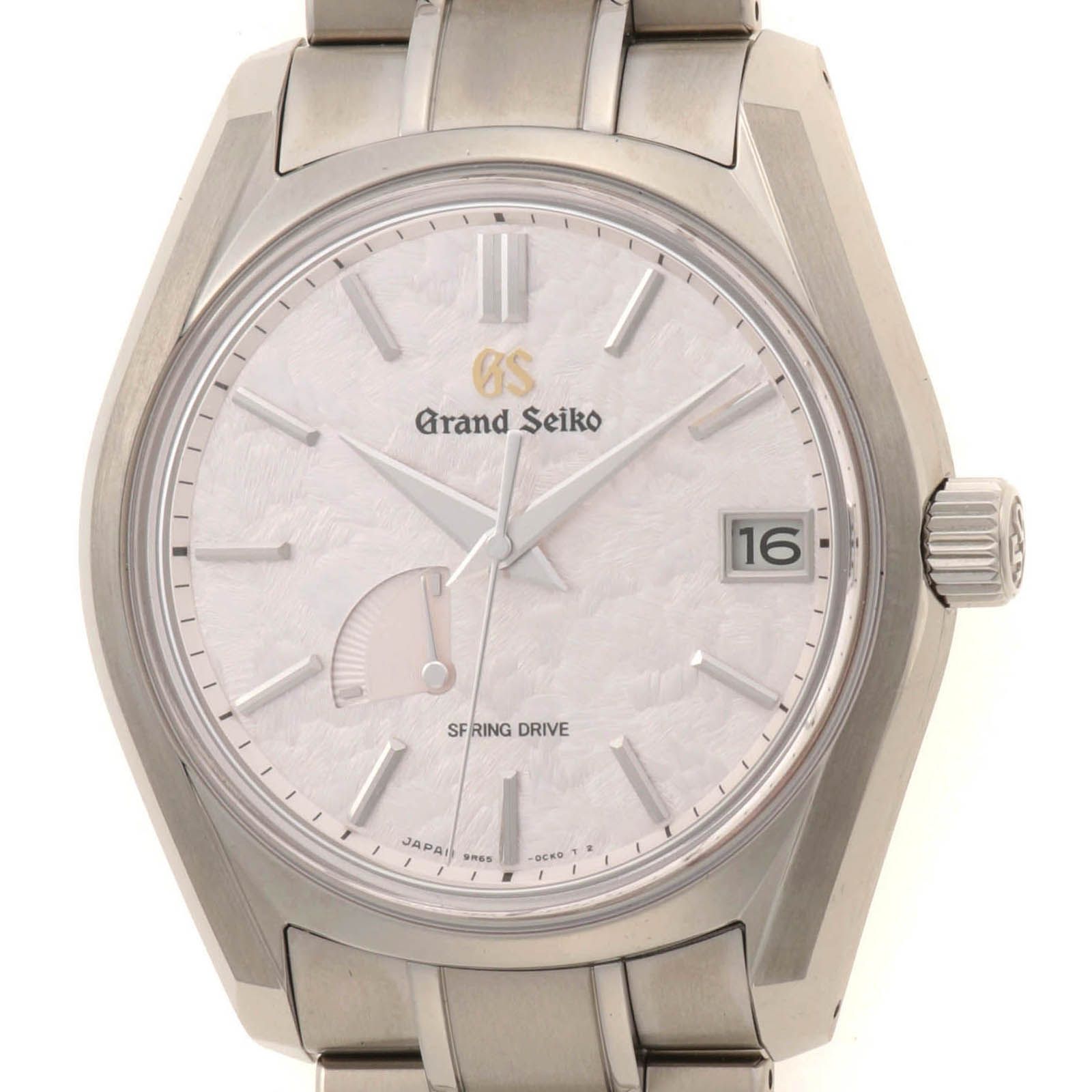 SEIKO セイコー グランドセイコー ヘリテージコレクション SBGA443 腕時計 チタン ピンク花筏文字盤 自動巻き スプリングドライブ メンズ 2026年正規品【中古】472