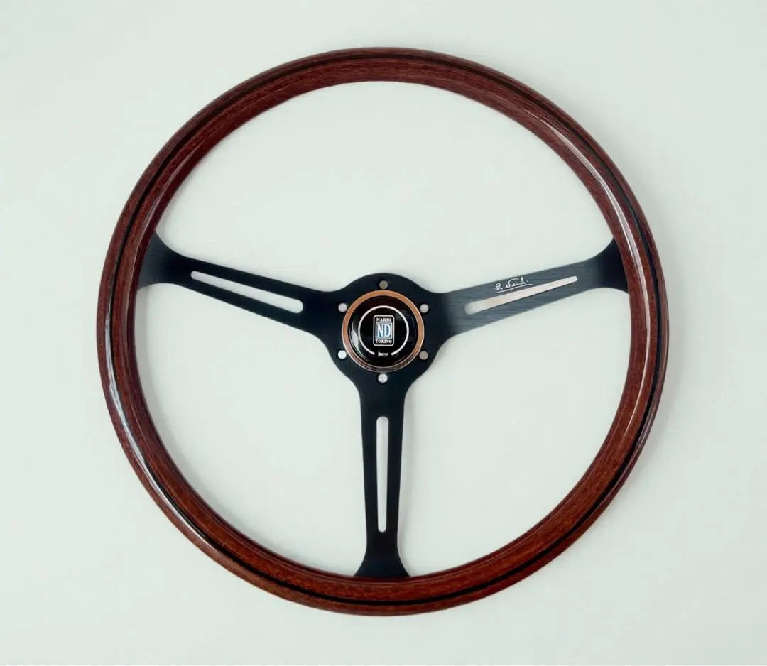 NARDI ステアリング クラシック ウッド&ブラックスポーク15インチ 社外