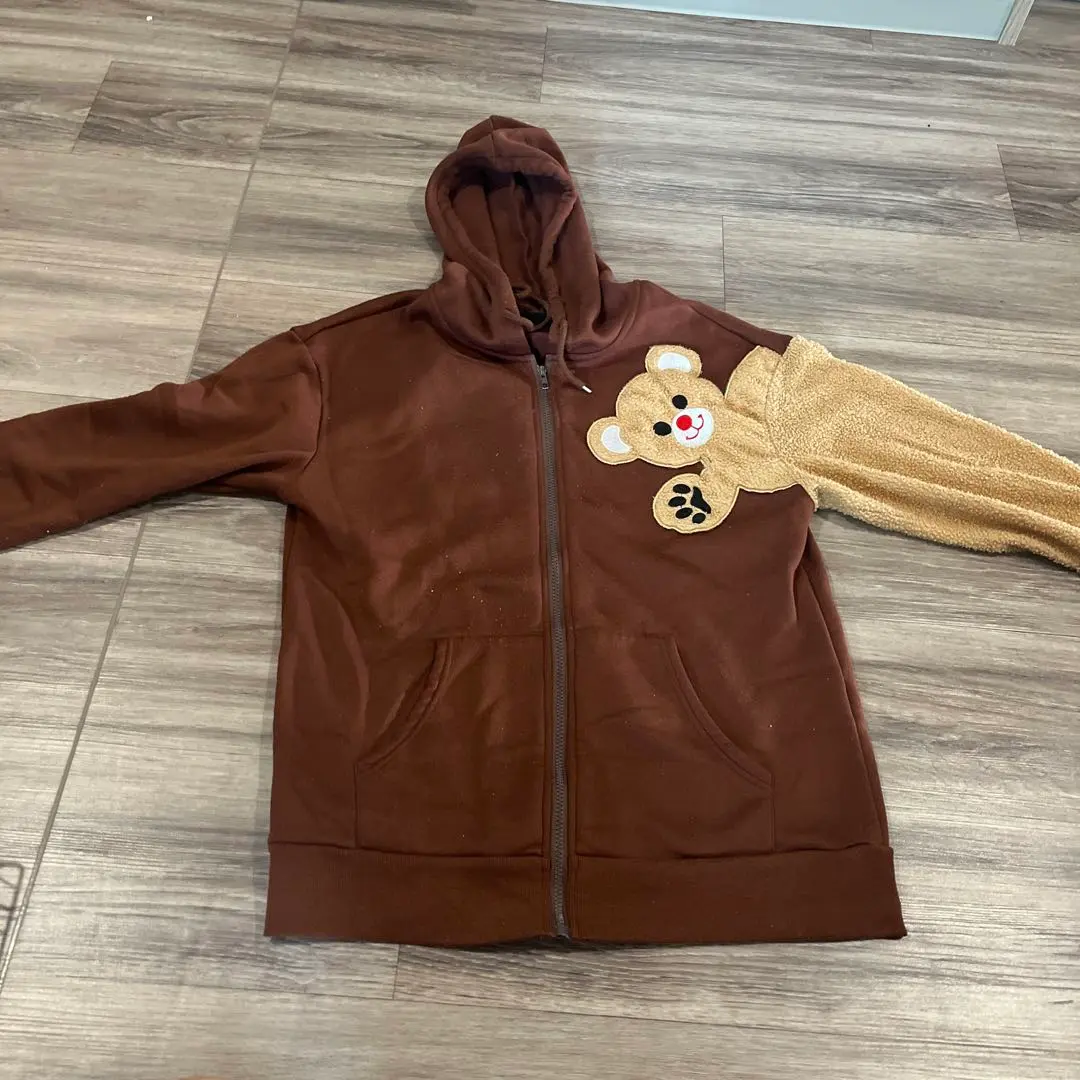 A BATHING APE フルジップパーカー ブラウン