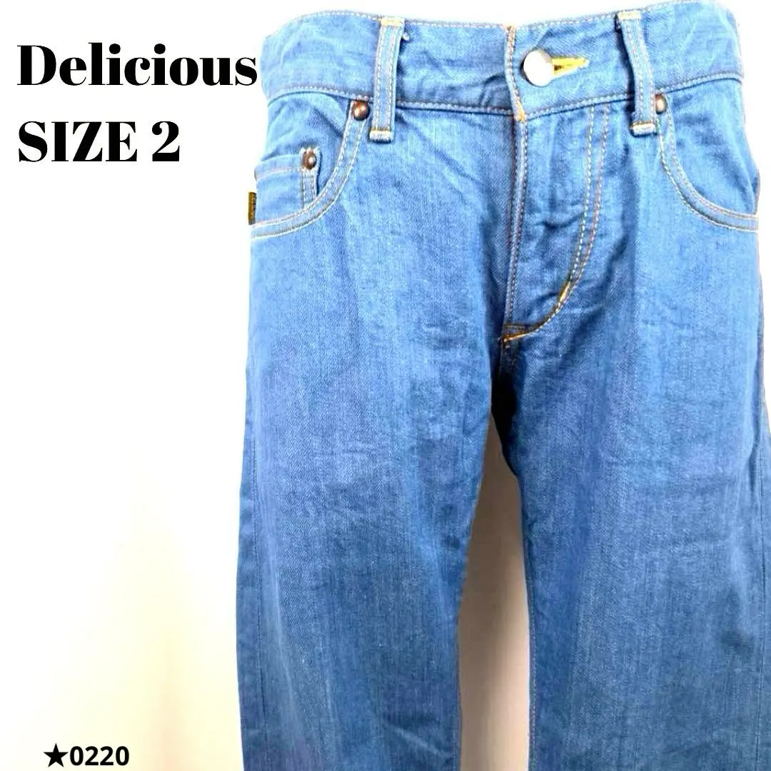 Delicious デリシャス ストレート レッグデニム 美品 日本 0220★