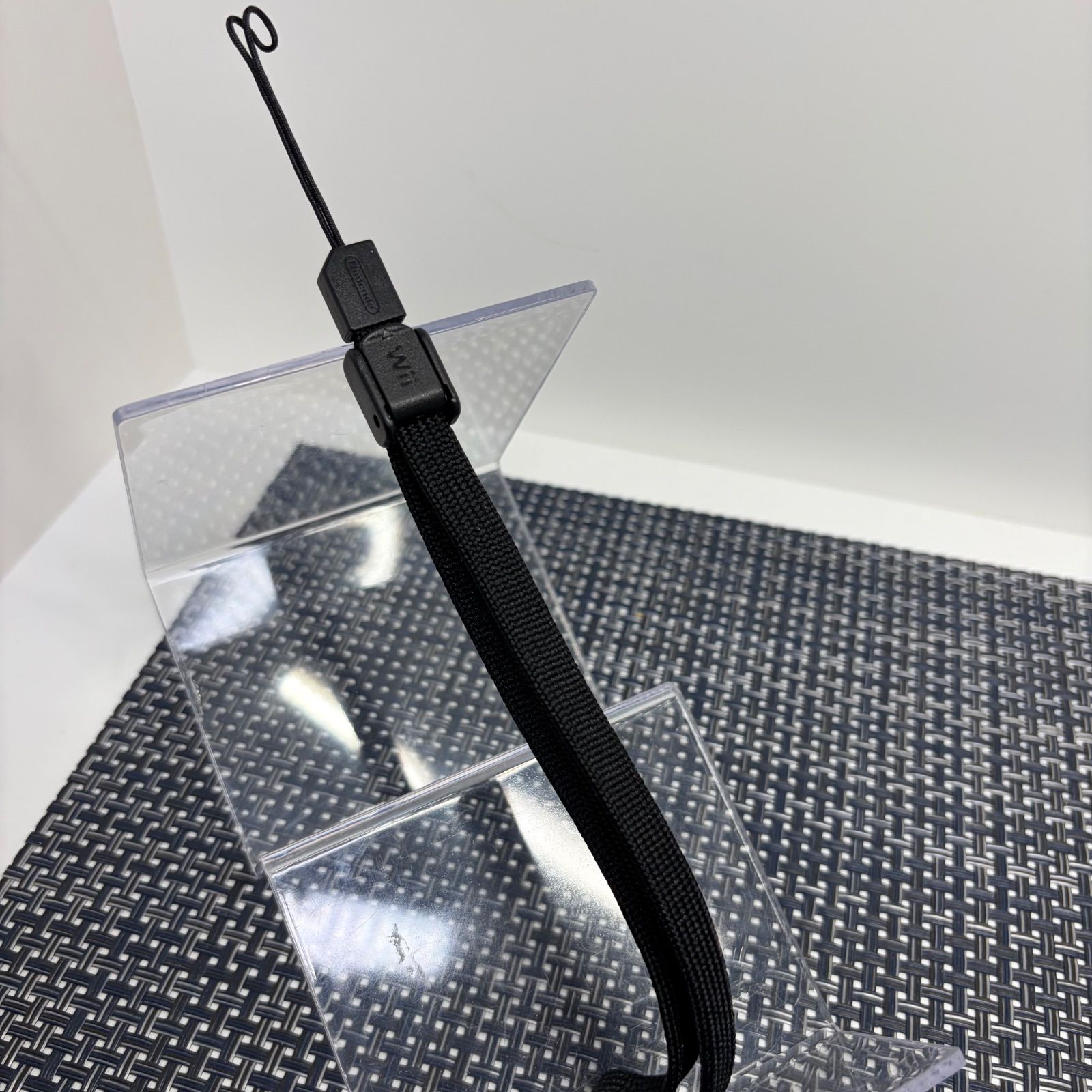 【洗浄済み】Wii リモコン用ストラップのみ ニンテンドー純正品 正規品 ブラック 黒色